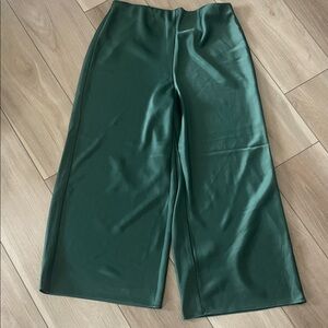 Joie Forest Green Wide-Leg Pants